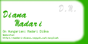diana madari business card